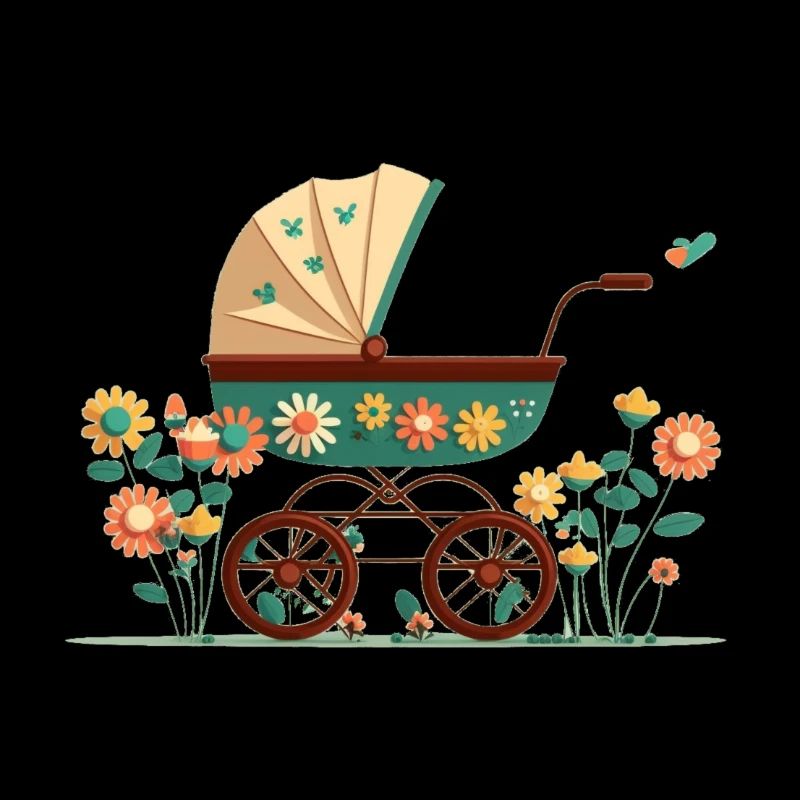 Flowery stroller 3