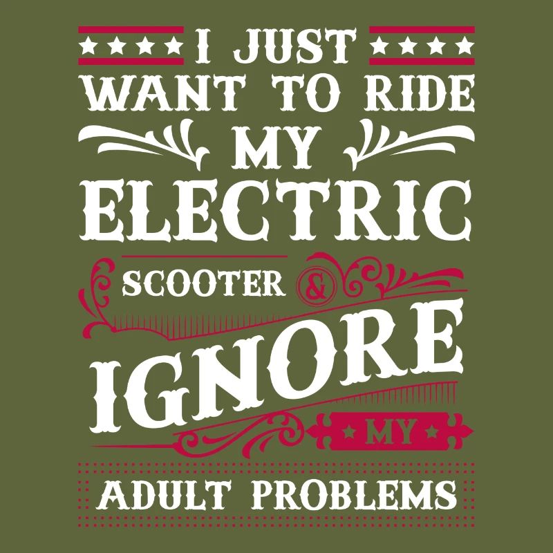 Rollerfahrer Elektrisch E-Roller Ladestation