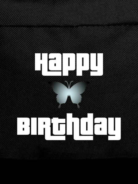 Happy Birthday Butterfly Design