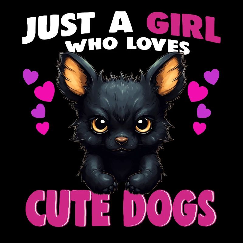 Juste une fille qui aime les chiens mignons