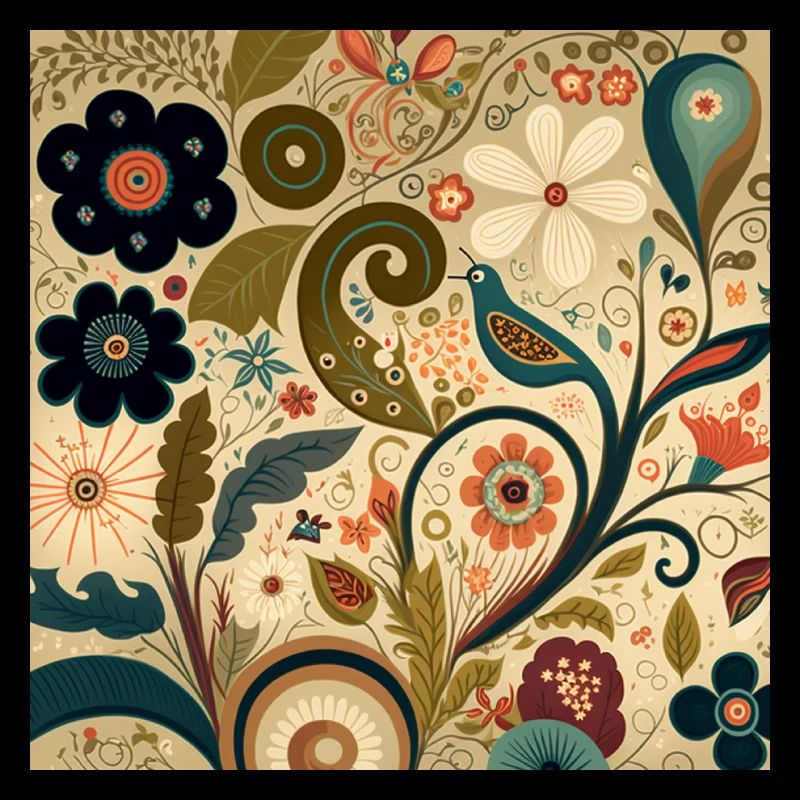 Botanicals Autumnal Flower Pattern