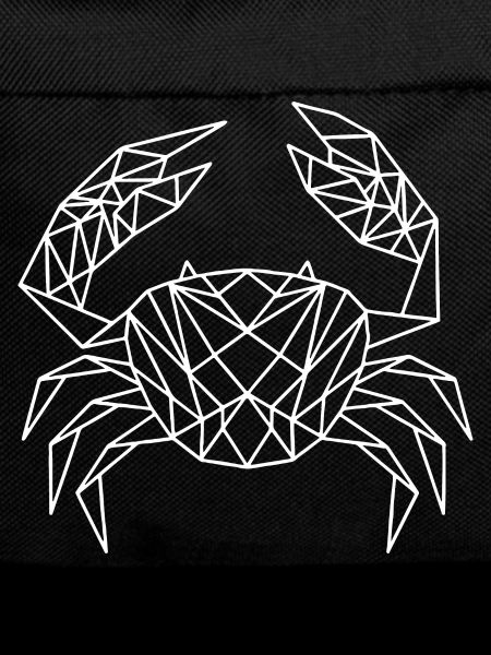 Geometric Crab - Krabbe geometrisch - white