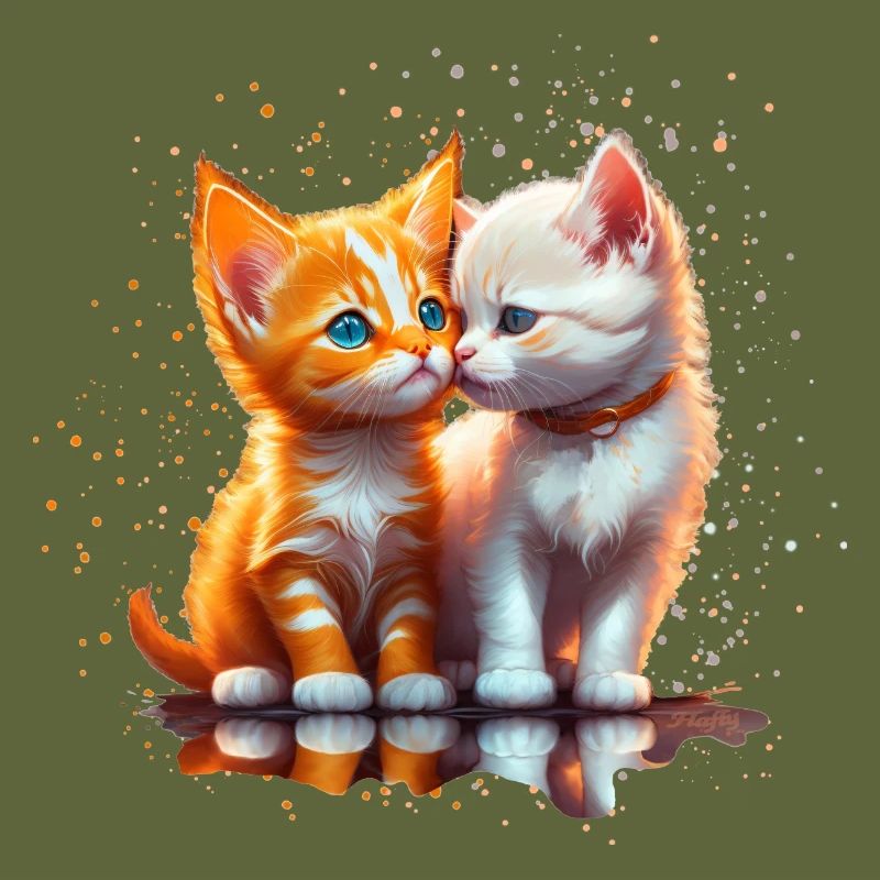 Kittens in love
