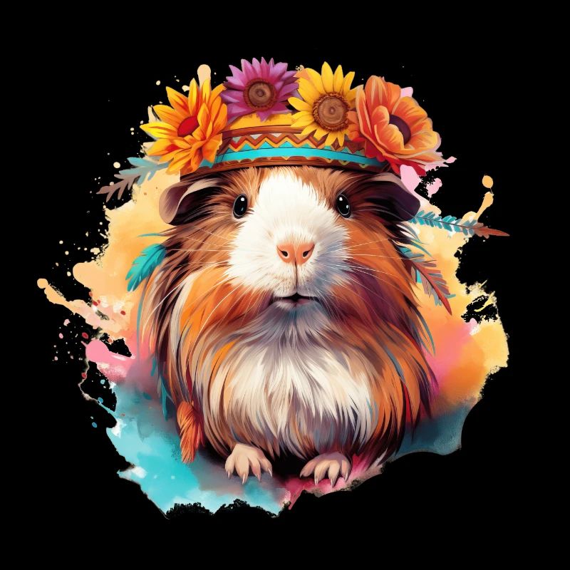 Bunt Boho Meerschweinchen