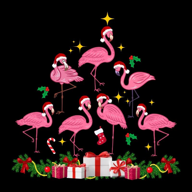 flamingo xmas. christmas gift