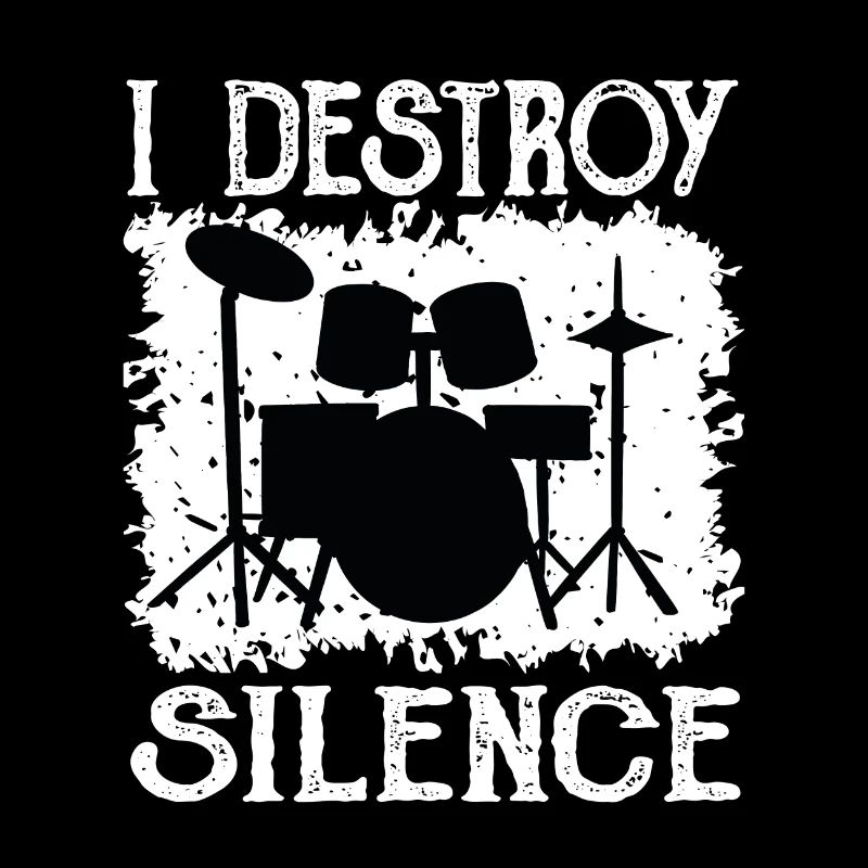 Drummer destroys silence