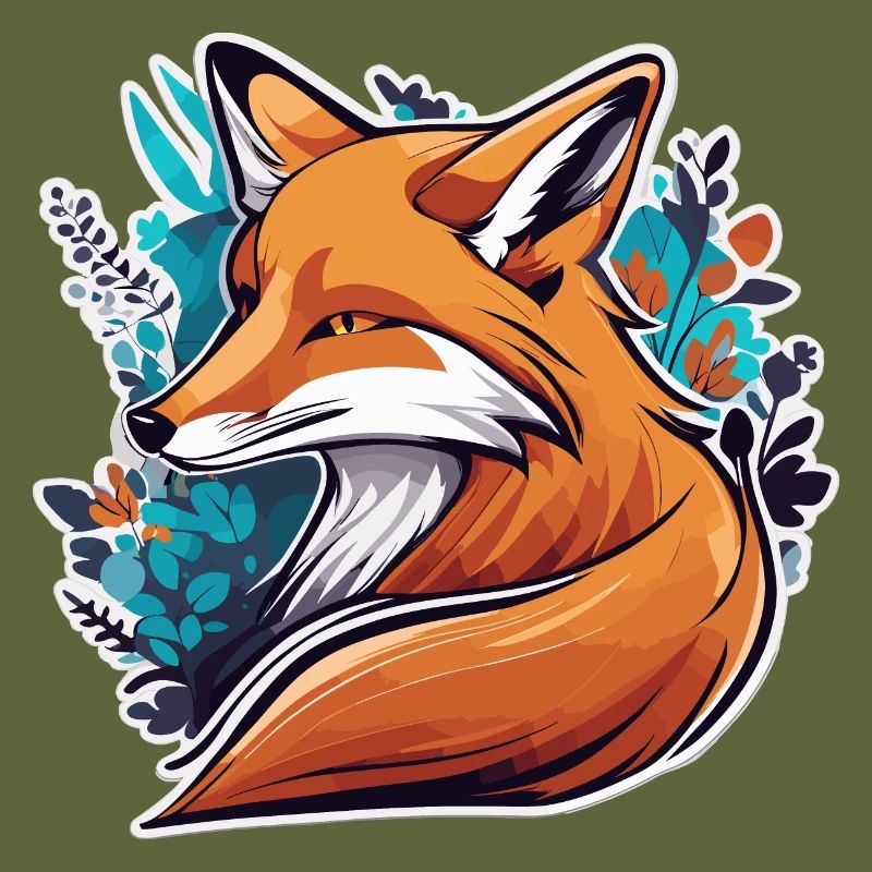 Fox Sticker Design