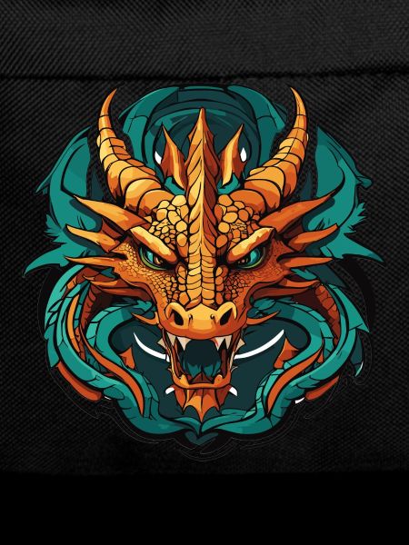 Dragon head sticker design