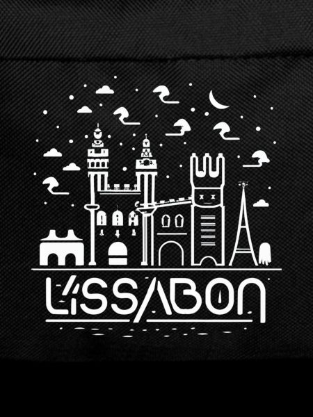 Lisbon Skyline Line Art
