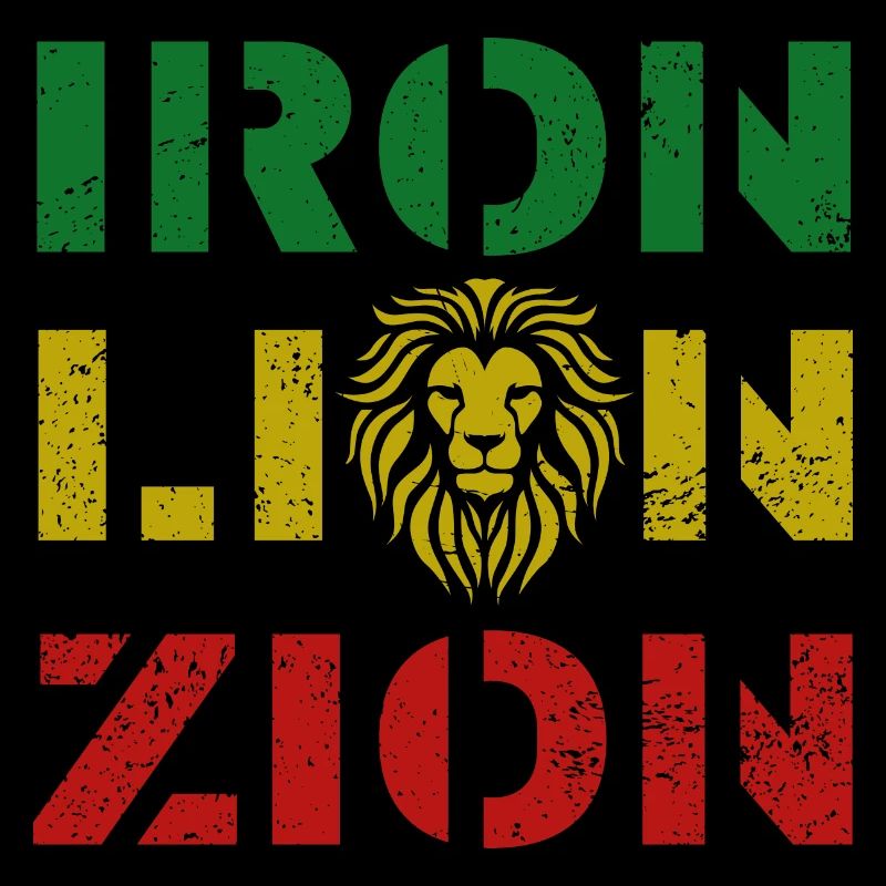 iron lion zion, rasta colours