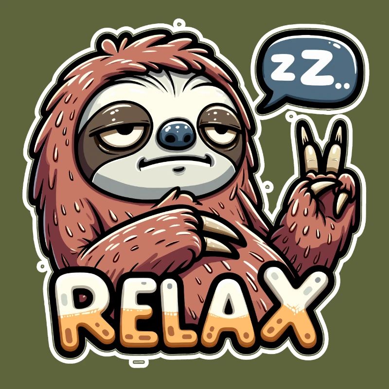 Sloth, relax, chill and rest