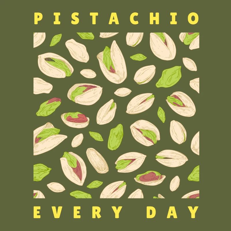Pistachio Nuts Pattern for Apparel