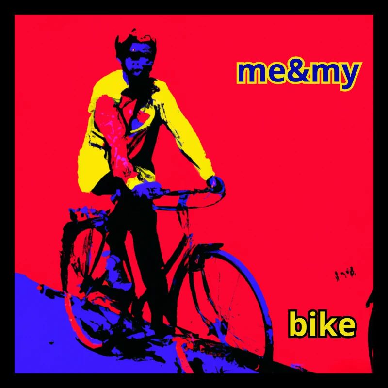 Cyclist riding bicycle