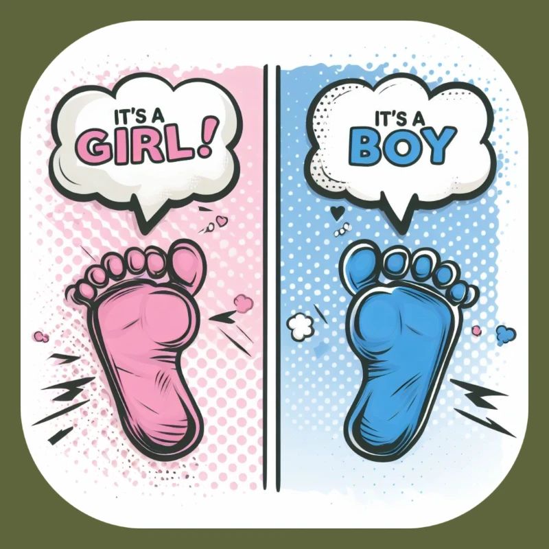 Füße Geschlecht Baby Junge oder Mädchen