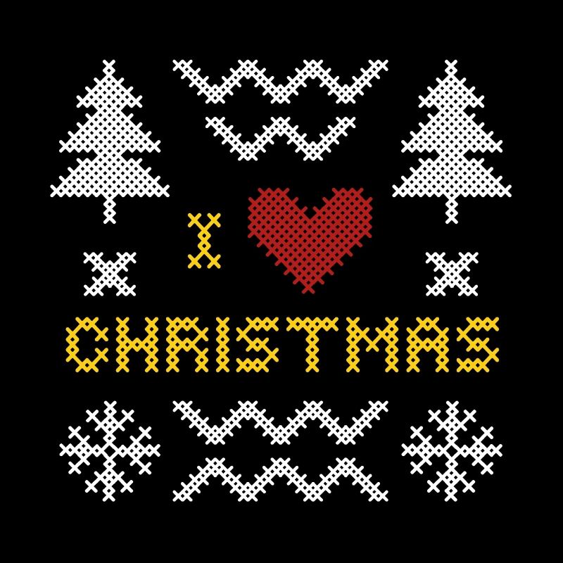 Christmas Heart Knit Pattern Design