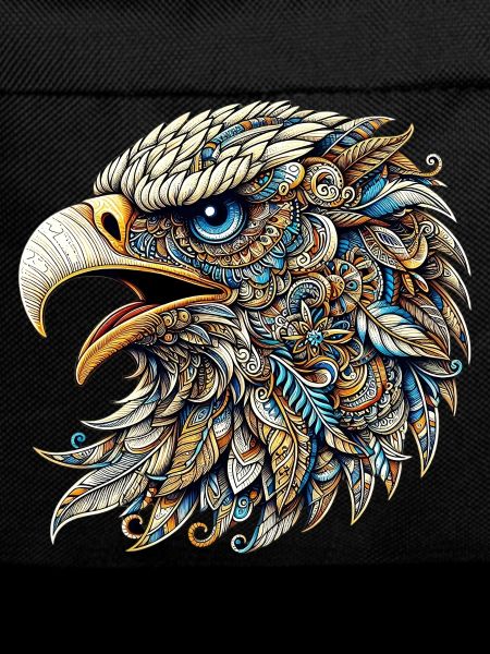 Adler mit Mandalas verziert
