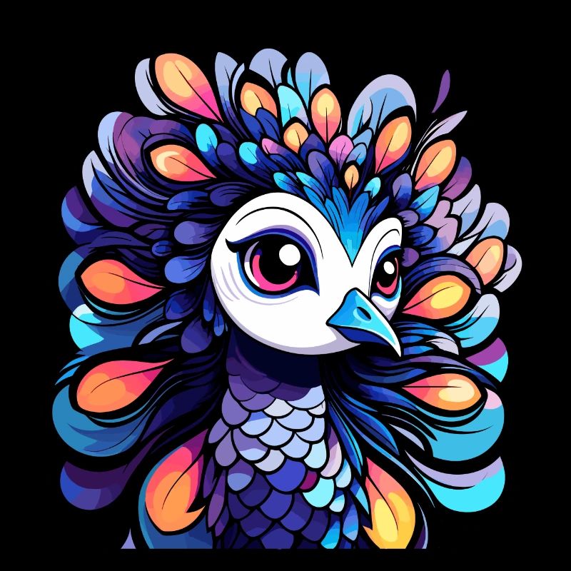 Peacock Bird Drawing
