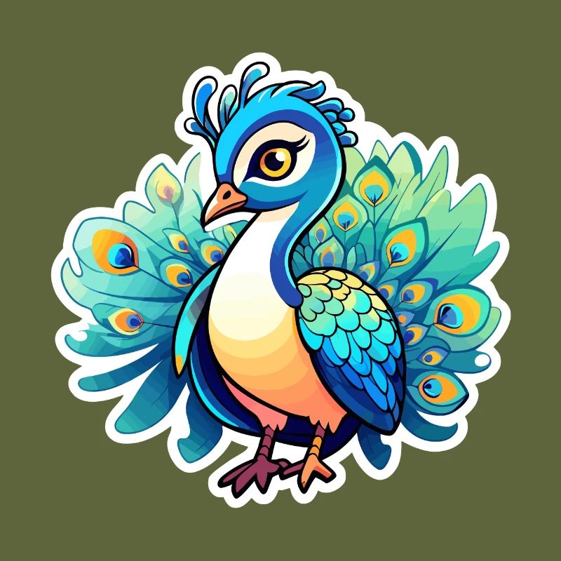 Peacock Bird Drawing