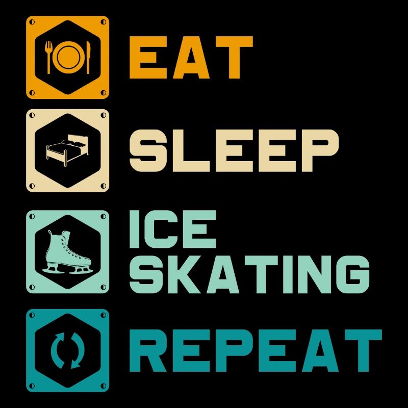 Eisläufer Winter Bahn