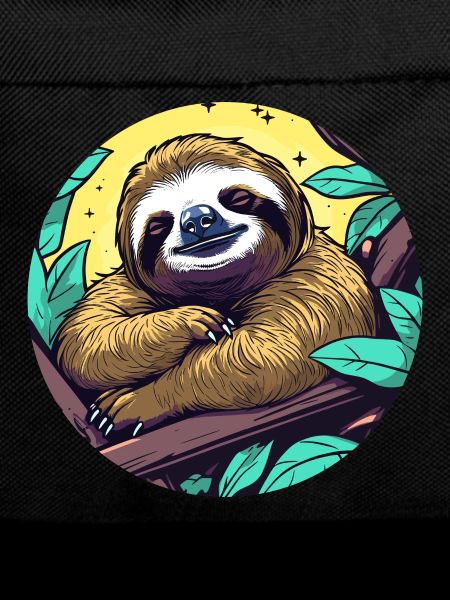 Sleeping Sloth Illustration