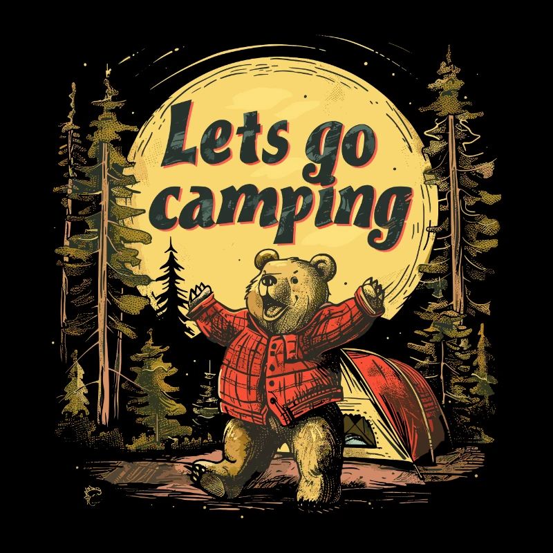 Lets Go Camping Bear