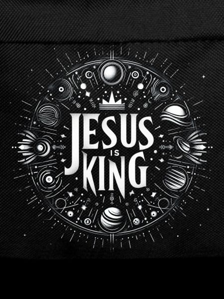 Jesus is King Circle Design
