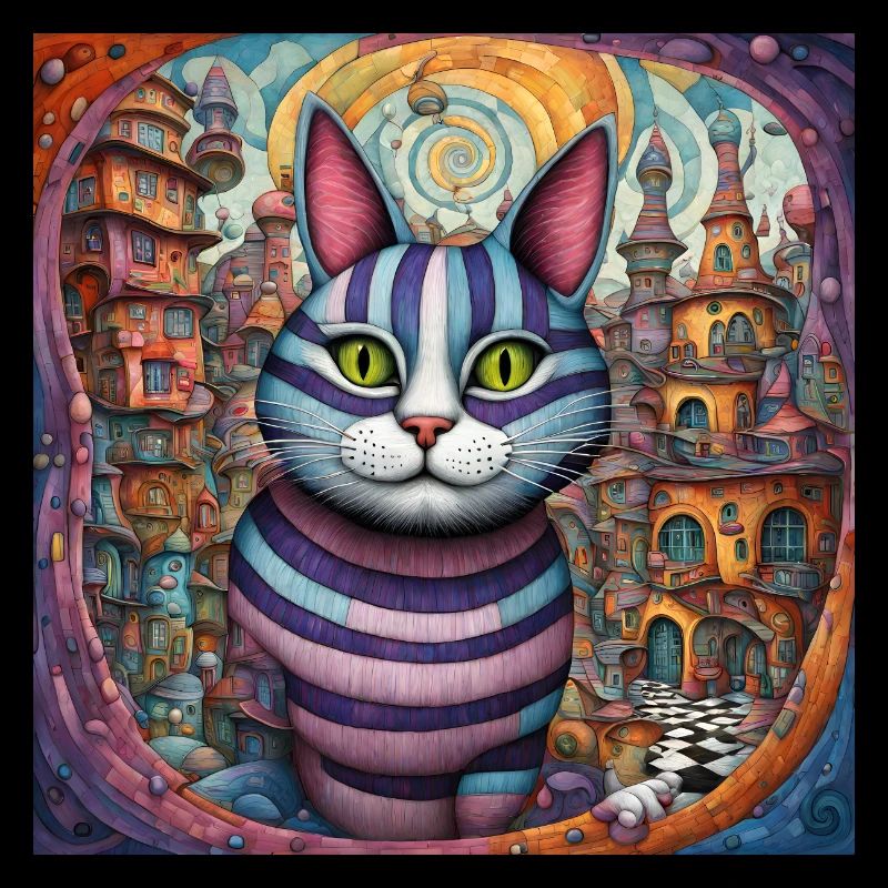 Surreal Pop Animals 8 Cat