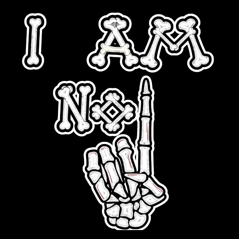 I Am No 1 Bones (Distressed)