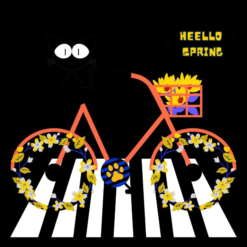 Hello Spring - Spring Cat - Spring Time Gardeners