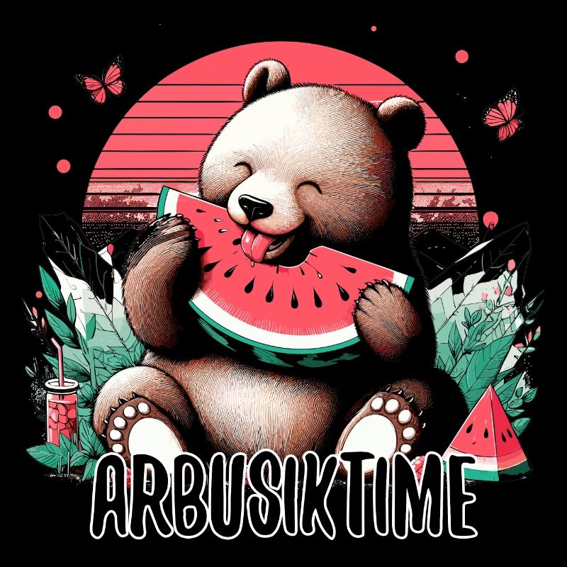 C’est l’heure de la pastèque Arbusik Bear Yummy Gift