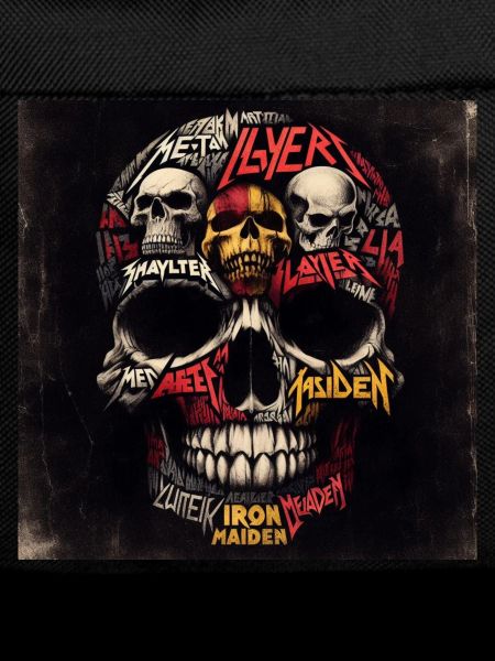 Heavy metal skull
