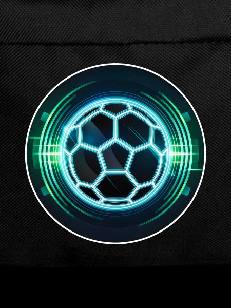 Futuristic Neon Football Logo