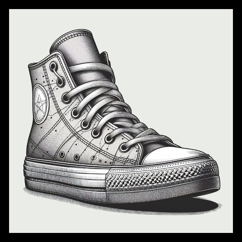 Sneaker in Schwarz-weiss