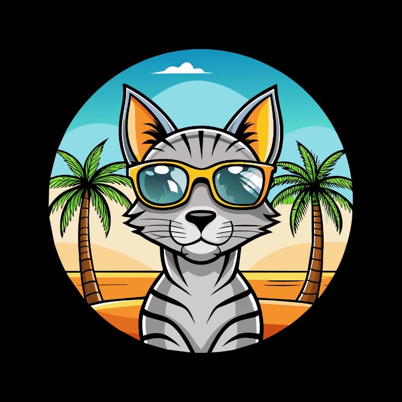 Lunettes de soleil de dessin animé de race de chat Mau égyptienne arabe