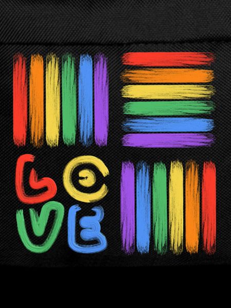 Rainbow Love Brush Art