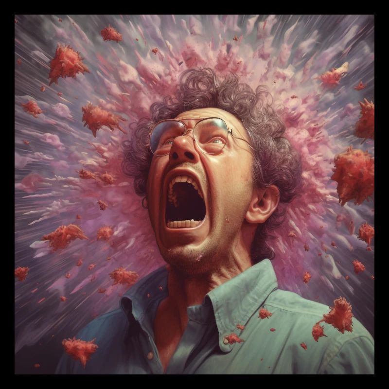 Bacteria fly when sneezing