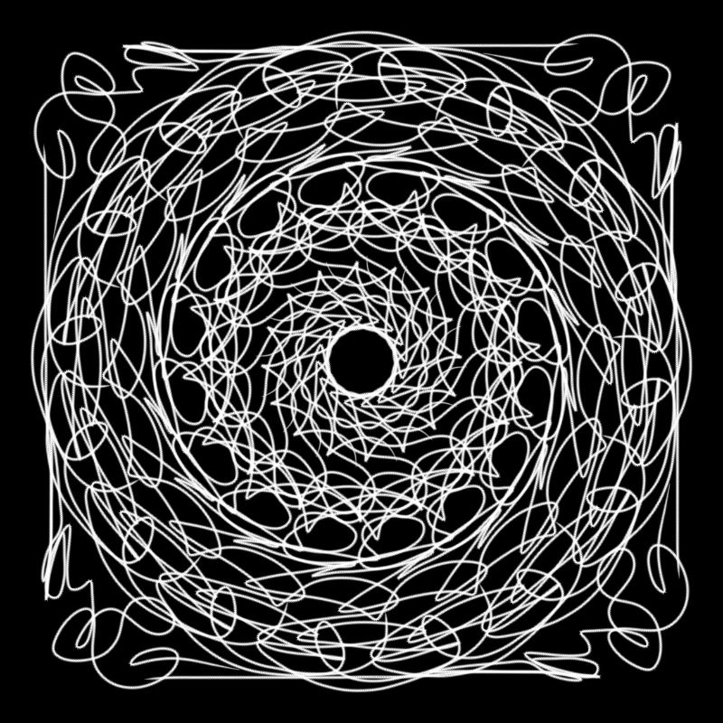 Mandala Web N&B