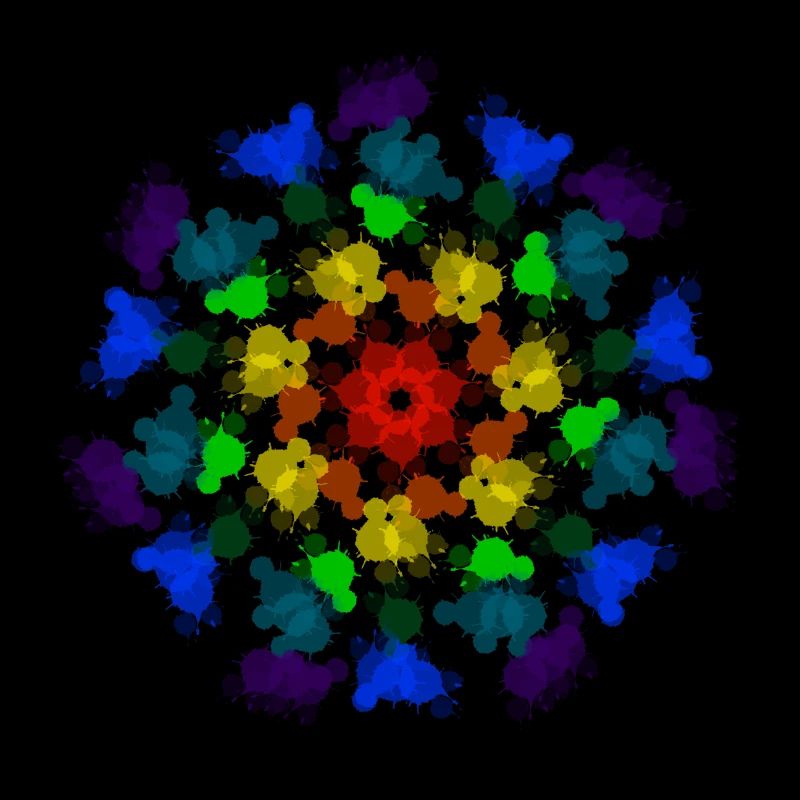 Regenbogen-Blume