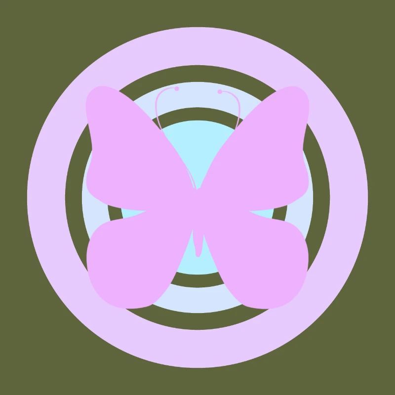 Papillon céleste violet