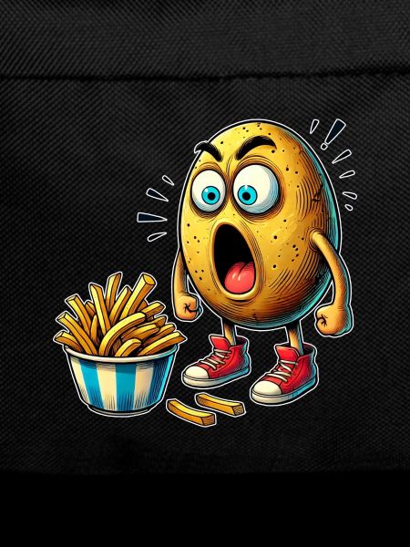 Funny french fries potato design