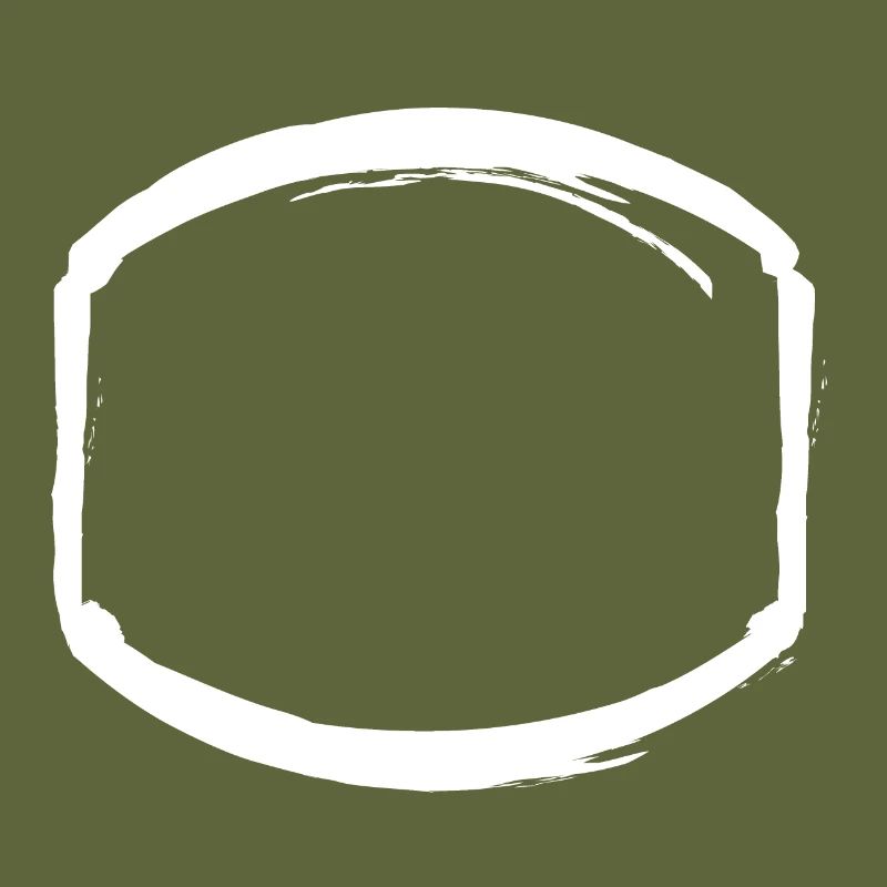 white oval frame