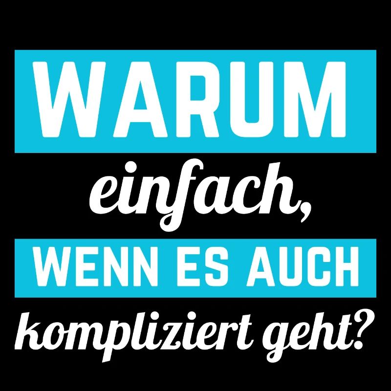 Kompliziert? Ja, bitte! Lustiges Statement-Design