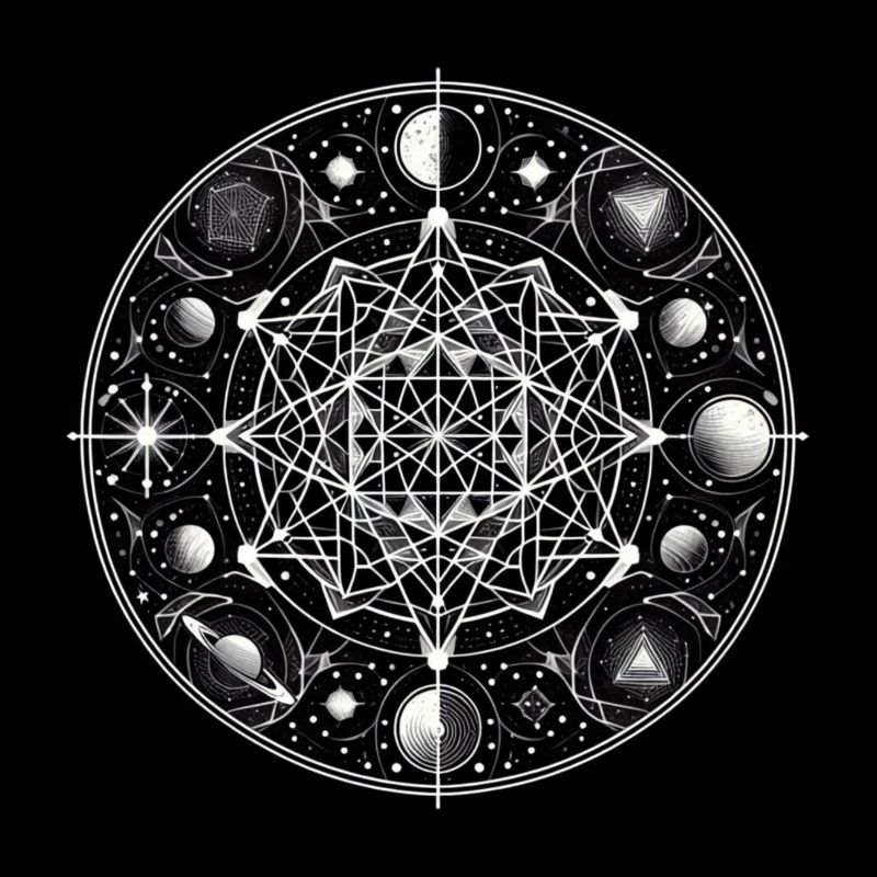 Celestial Geometry: Sacred Night Sky