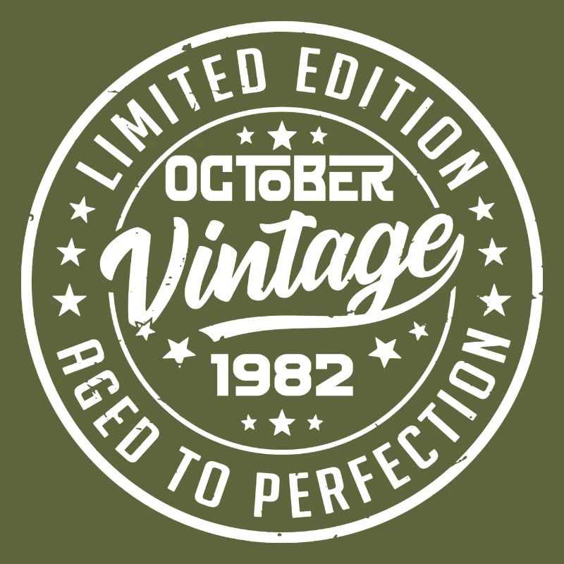1982 Retro 1982 Octobre Anniversaire Octobre 1982