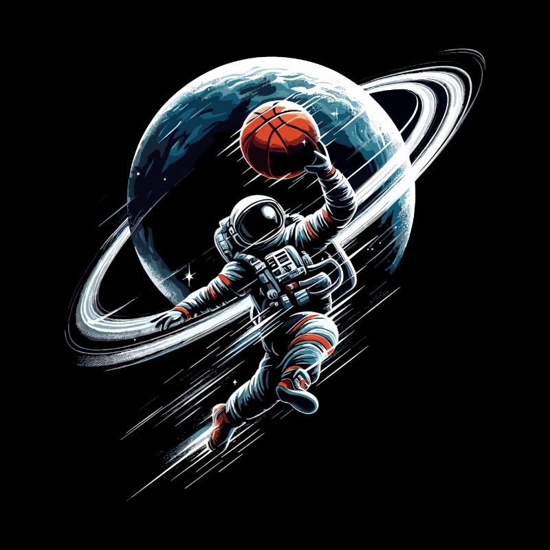 Basketball Astronaut Spaceman Gift