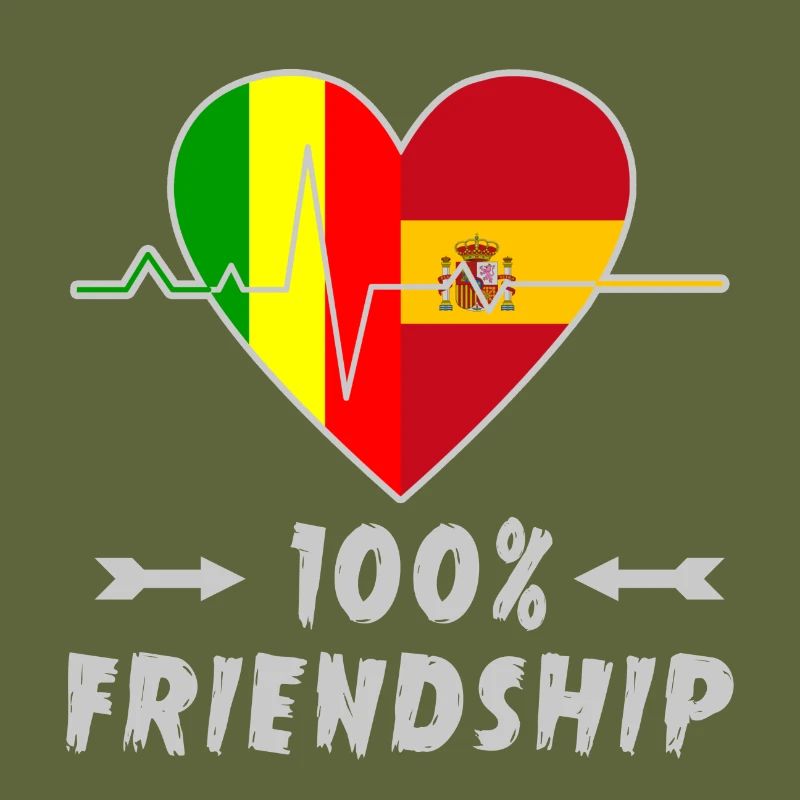 Mali und Spanien 100% Freundschaft