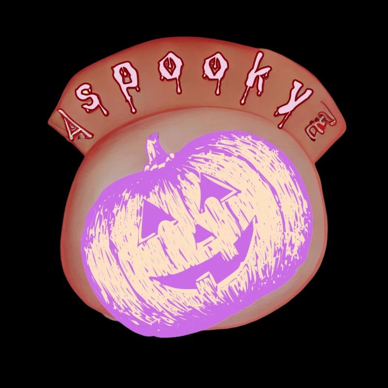 Lilac Halloween Bright Pumpkin