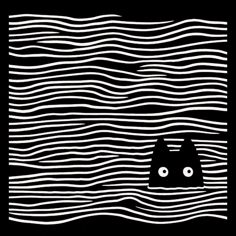 Katze im Meer