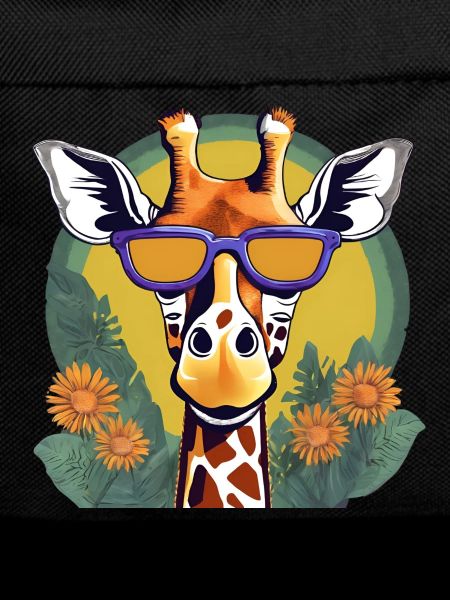 Playful Giraffe with Sunglasses Design