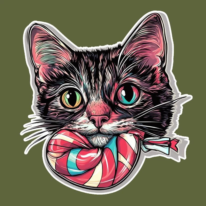 Chat avec sucette Chat Maman
